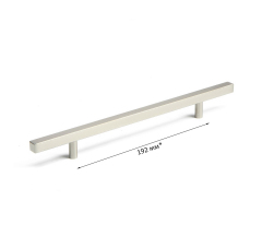 Ручка-рейлинг 192мм квадрат нерж.сталь